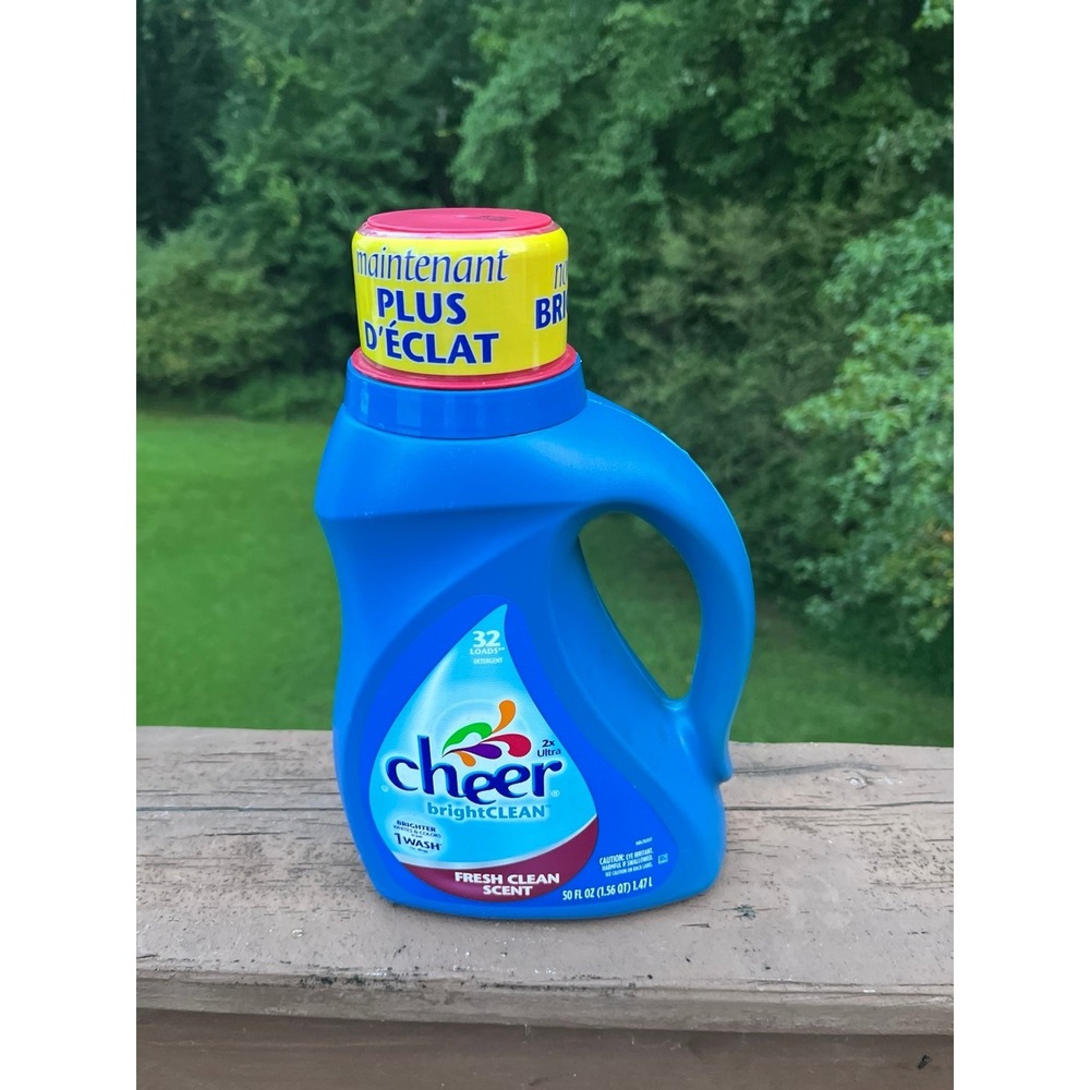 Cheer bright clean fresh clean scent 32 Loads 50 Fl hard to find 2xUltra